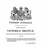 Aboriginal girls protection (1844)